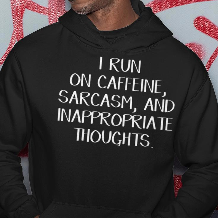 Caffeine Sarcasm And Inappropriate Thoughts Hoodie Funny Gifts