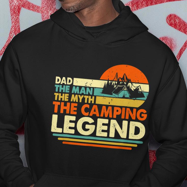 Camper Funny Camping Dad Man Myth Legend Father Vintage Hoodie Unique Gifts