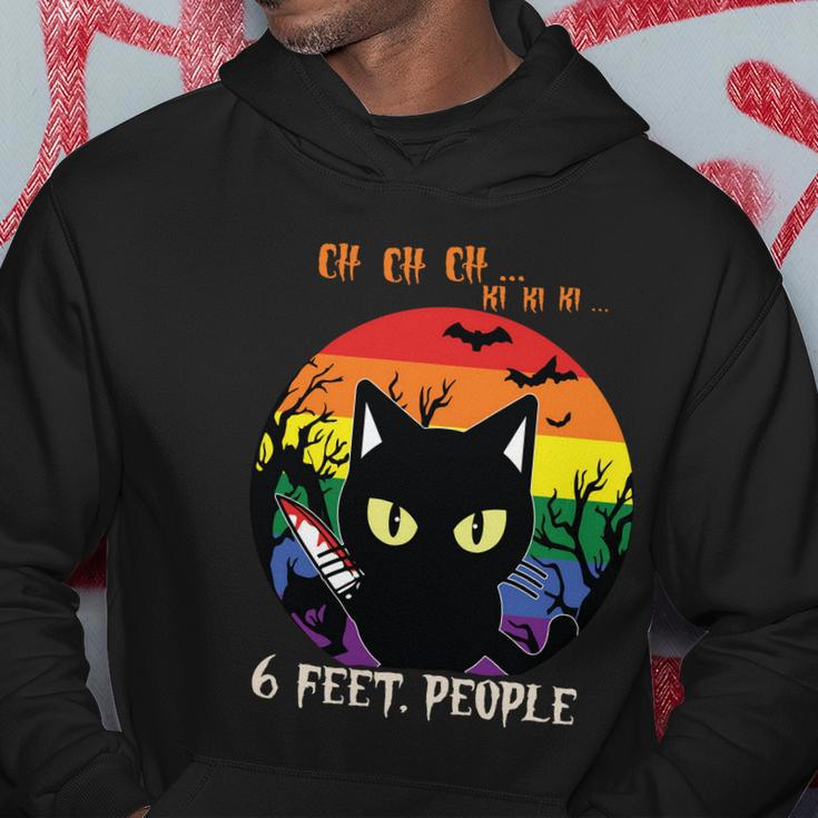 Cat Lgbt 6 Feet People Funny Halloween Kitten Gifts Hoodie Unique Gifts