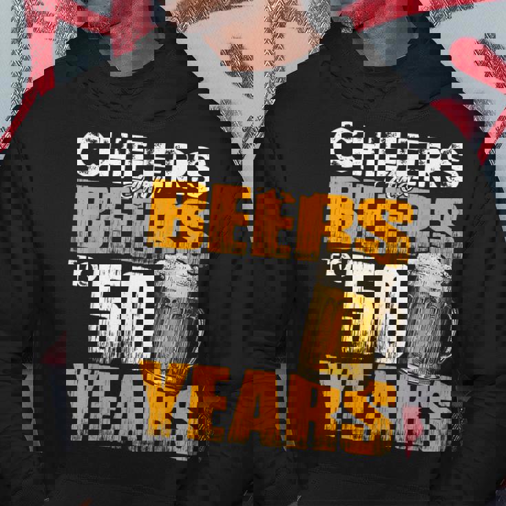 Cheers And Beers To 50 Years Old Birthday Funny Drinking Hoodie Personalized Gifts