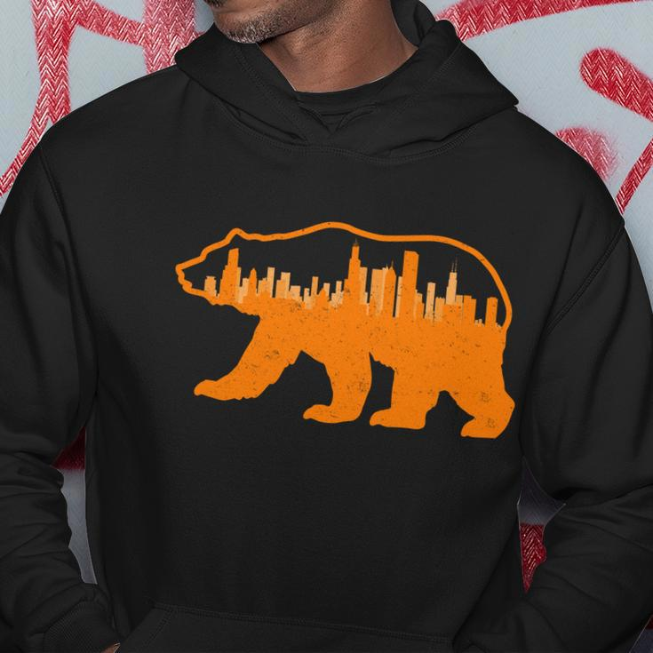 Chicago Skyline City Bear Hoodie Unique Gifts