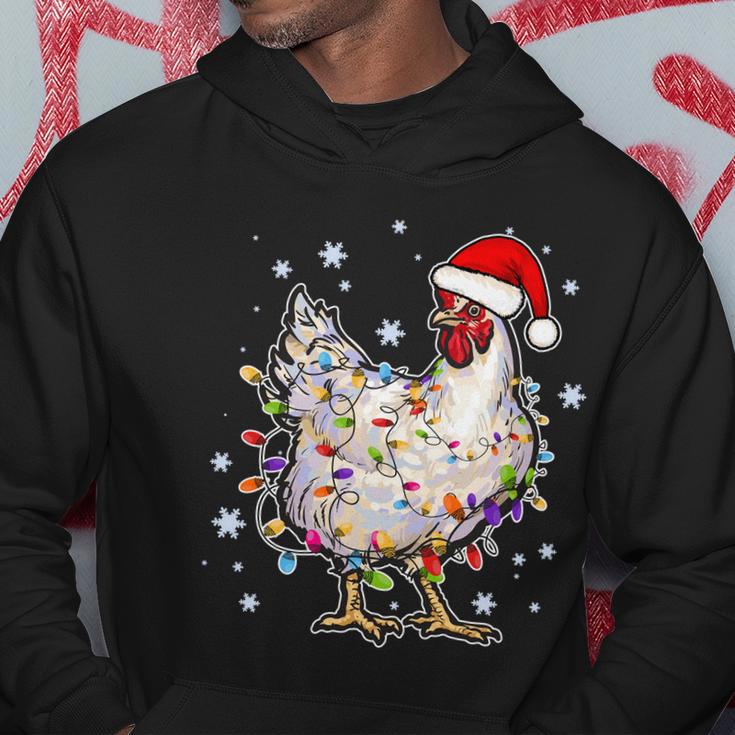 Christmas Santa Chicken Tshirt Hoodie Unique Gifts