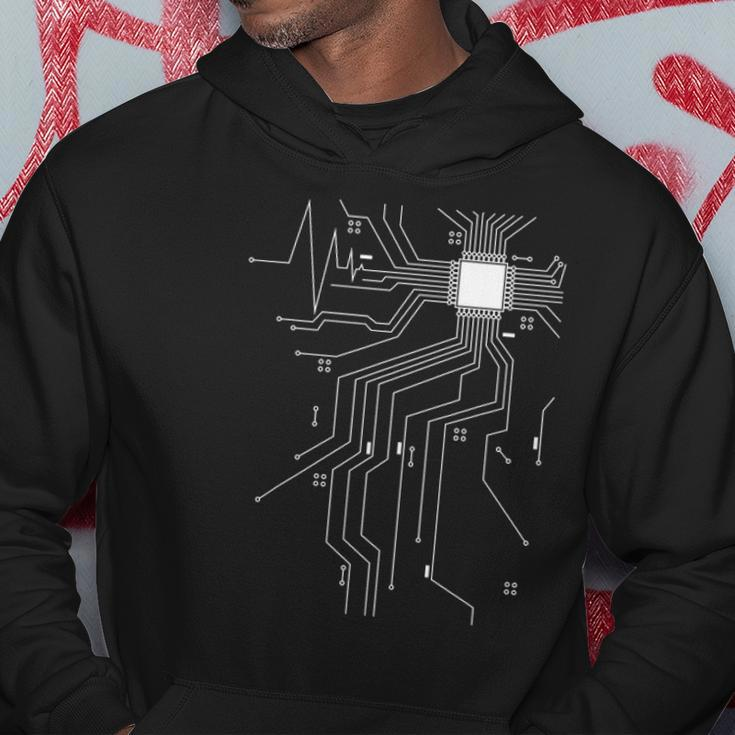 Computer Scientist Programmer Cpu Heart Board Funny Nerd V2 Hoodie Unique Gifts