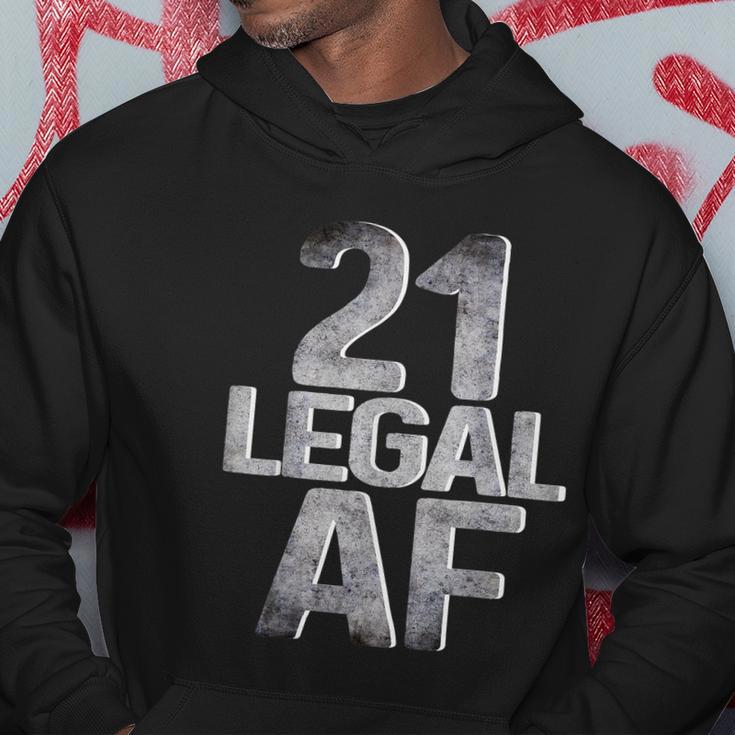 Cool 21St Birthday Gift For Him Her Legal Af 21 Years Old Tshirt Hoodie Unique Gifts