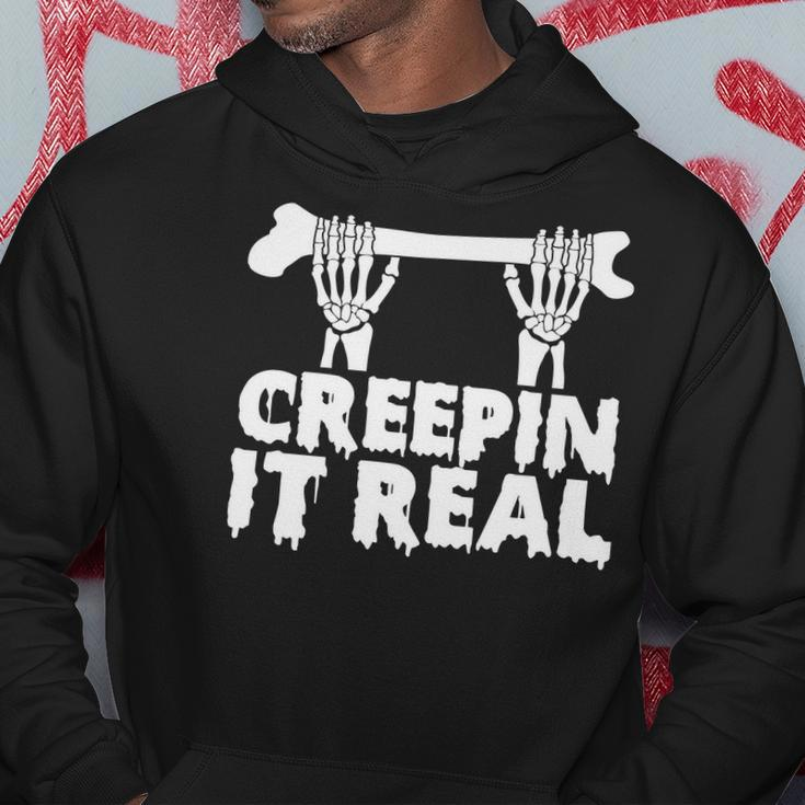 Creep It Real Skeleton Funny Halloween Hoodie Funny Gifts