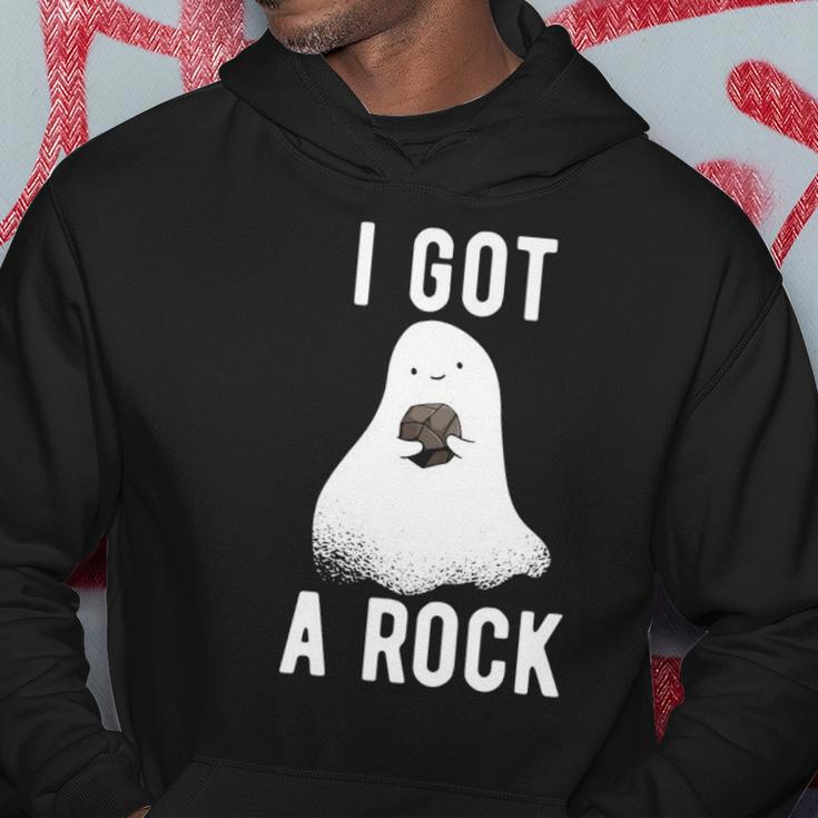 Cute Ghost Halloween I Got A Rock Hoodie Unique Gifts