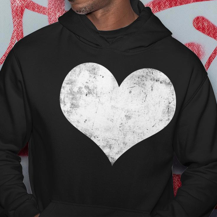 Cute Heart Valentines Day Vintage Distressed Hoodie Unique Gifts