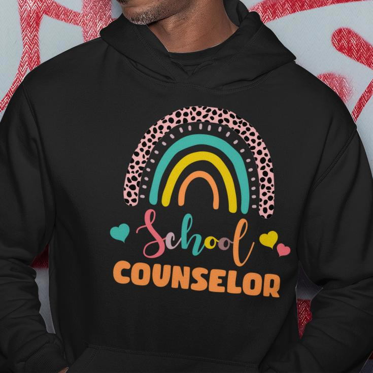 Cute School Counselor Rainbow Hoodie Unique Gifts