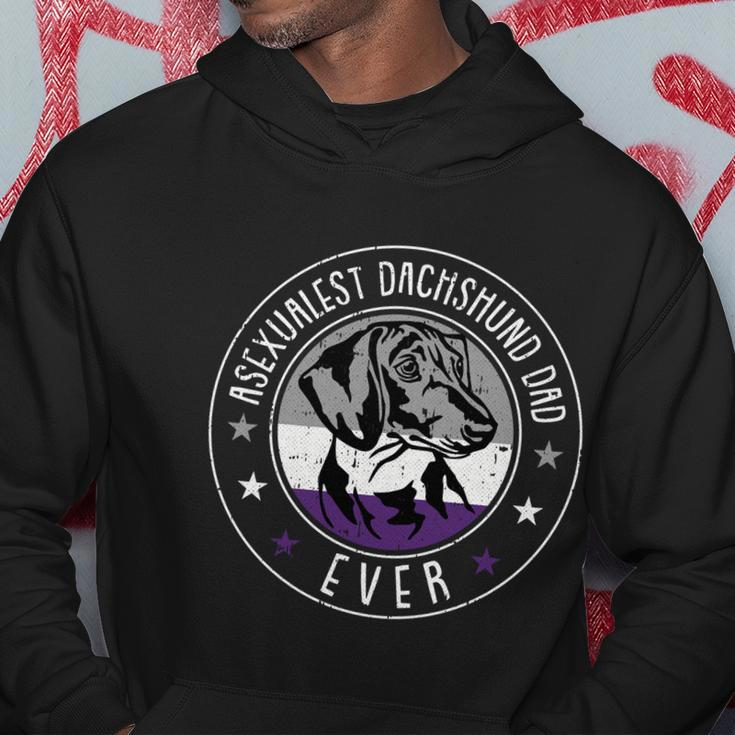 Dachshund Dad Lgbtgreat Giftq Asexual Ace Pride Doxie Dog Lover Ally Gift Hoodie Unique Gifts