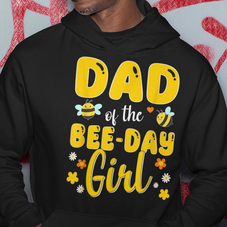 Dad Of The Bee Day Girl Birthday Family Hoodie Funny Gifts