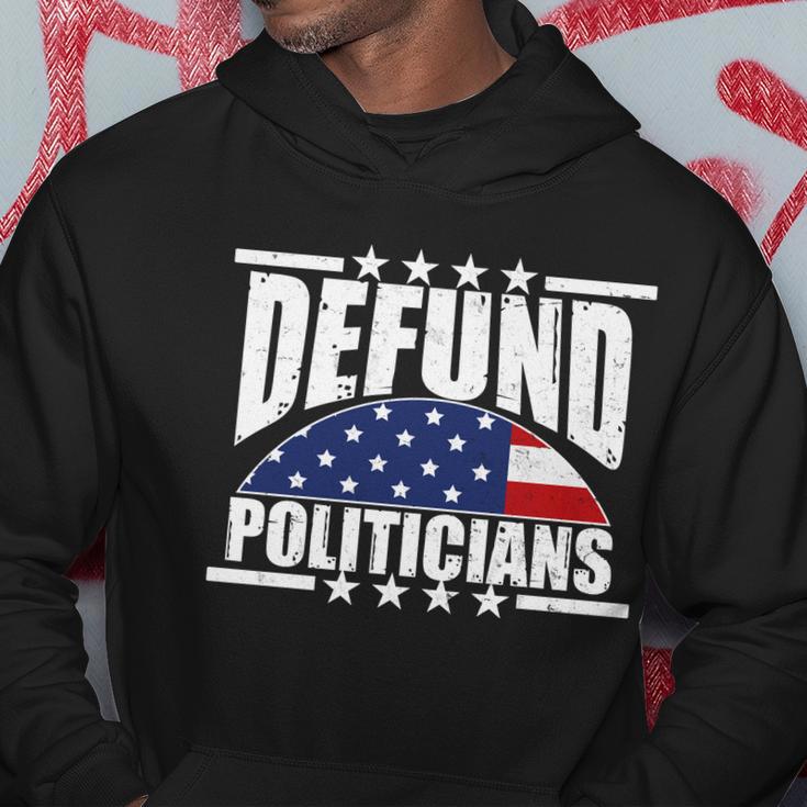 Defund Politicians American Usa Flag Hoodie Unique Gifts