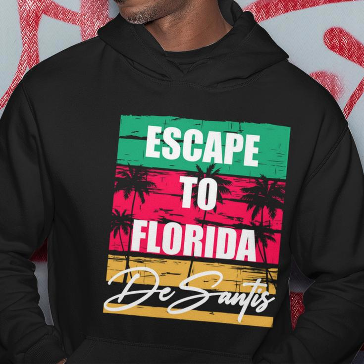 Desantis Escape To Florida Gift Hoodie Unique Gifts