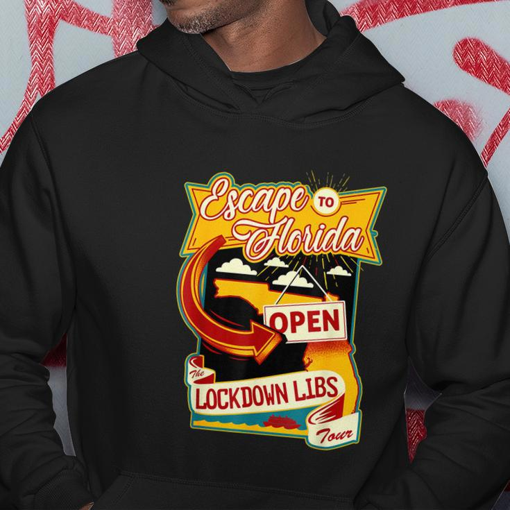 Desantis Escape To Florida The Lockdown Libs Both Sides Gift Hoodie Unique Gifts