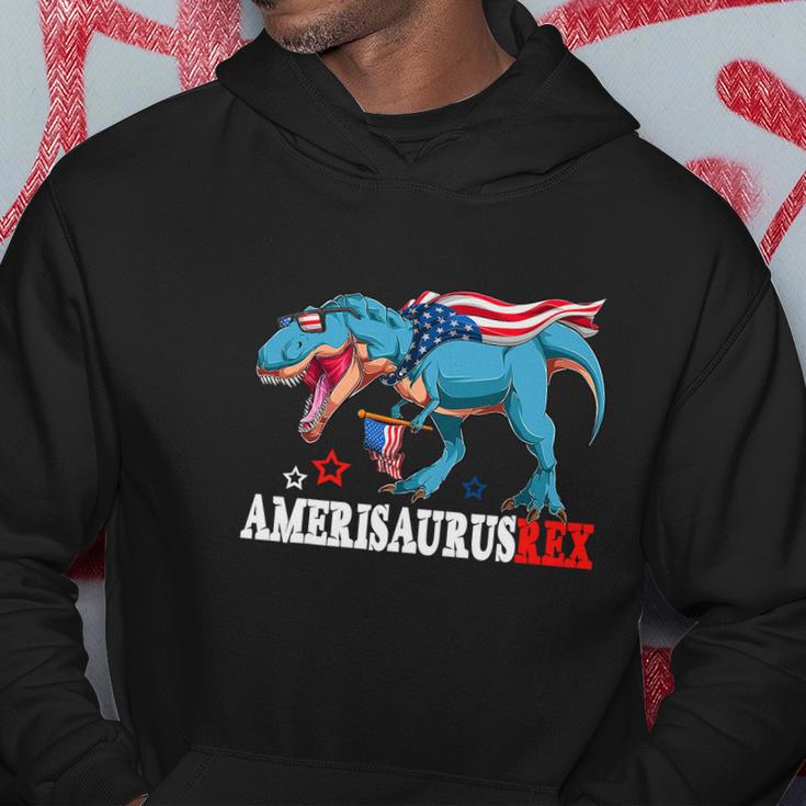 Dinosaur 4Th Of July Kids Boys Funny Hoodie Unique Gifts