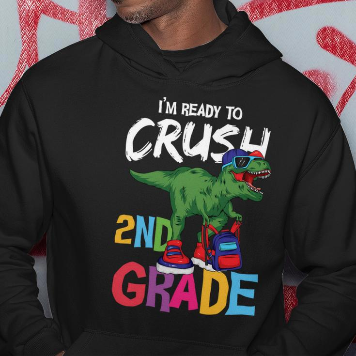 Dinosaur Im Ready To Crush 2Nd Grade Back To School First Day Of School Hoodie Unique Gifts