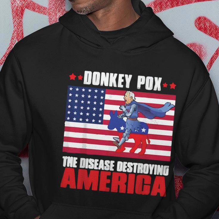 Donkey Pox The Disease Destroying America Anti Biden V2 Hoodie Unique Gifts