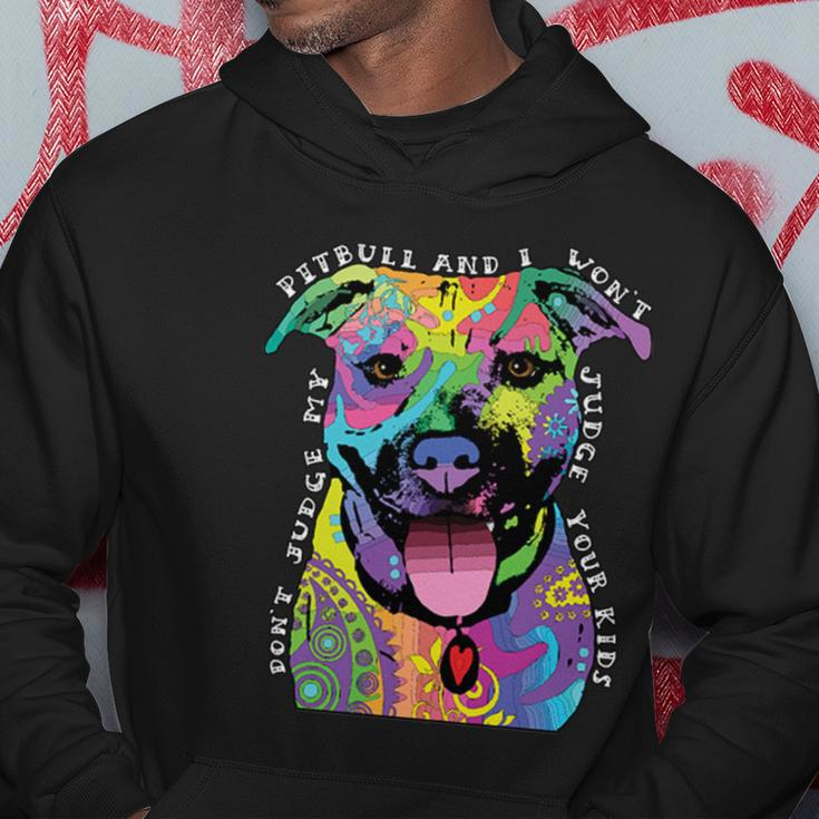 Dont Judge My Pitbull Wont Judge Your Kids Hoodie Unique Gifts