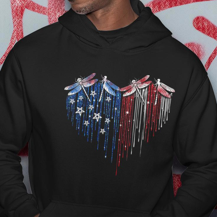 Dragonfly 4Th Of July Usa Flag America Patriotic Usa Hoodie Unique Gifts