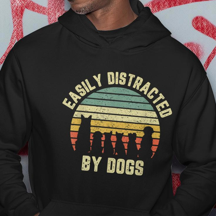 Easily Distracted By Dogs Shirt Dog Dog Lover Men Hoodie Personalized Gifts