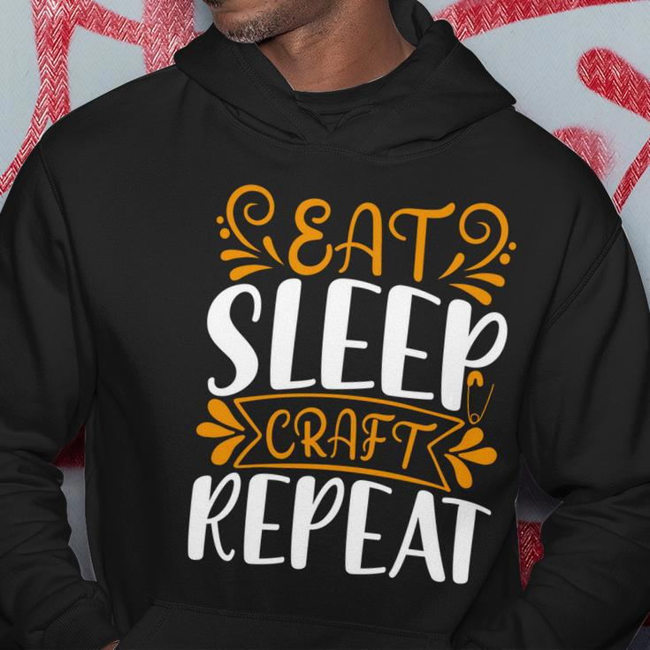 Eat Sleep Craft Repeat Hoodie Unique Gifts