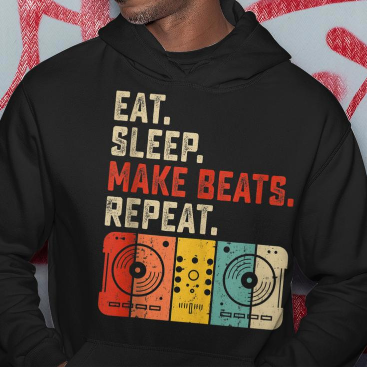 Eat Sleep Make Beats Beat Makers Music Producer Mens Dj Dad Hoodie Funny Gifts