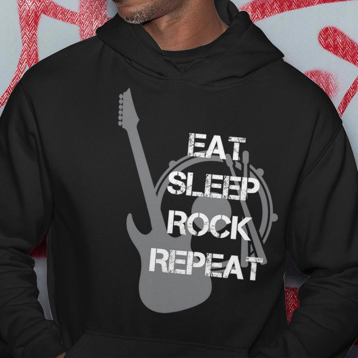 Eat Sleep Rock Repeat Hoodie Unique Gifts