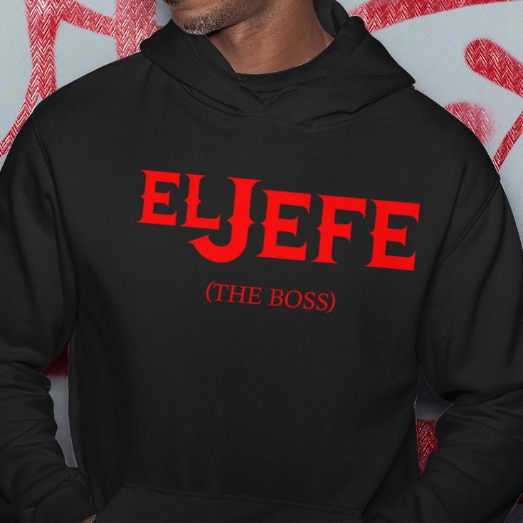 El Jefe The Boss Funny Text Logo Tshirt Hoodie Unique Gifts