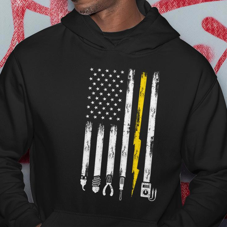 Electrician American Flag Usa Hoodie Unique Gifts
