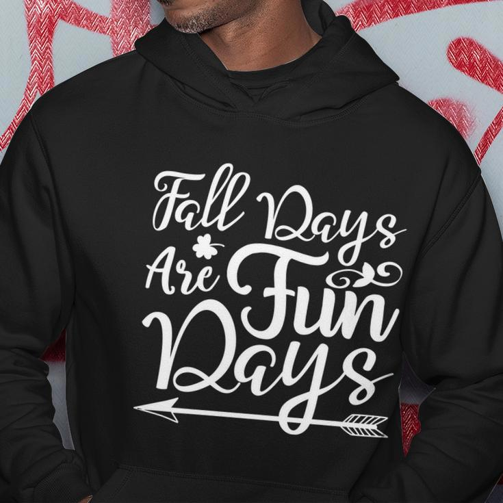 Fall Days Are Fun Days Halloween Quote Graphic Design Printed Casual Daily Basic Hoodie Personalized Gifts
