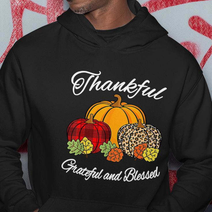 Fall Plaid Leopard Pumpkin Autumn Funny Thanksgiving Graphic Design Printed Casual Daily Basic V2 Hoodie Personalized Gifts