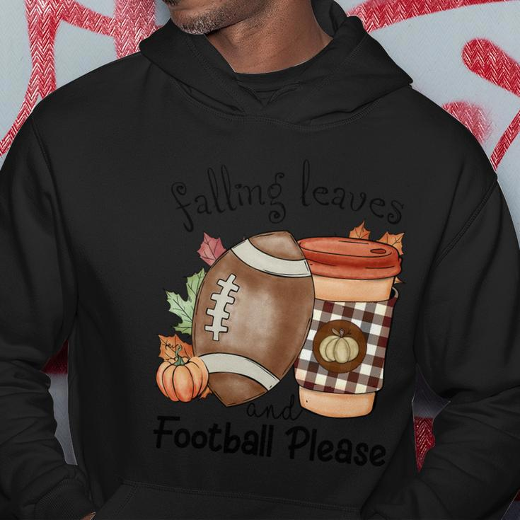 Falling Leaves And Football Please Thanksgiving Quote V2 Hoodie Unique Gifts