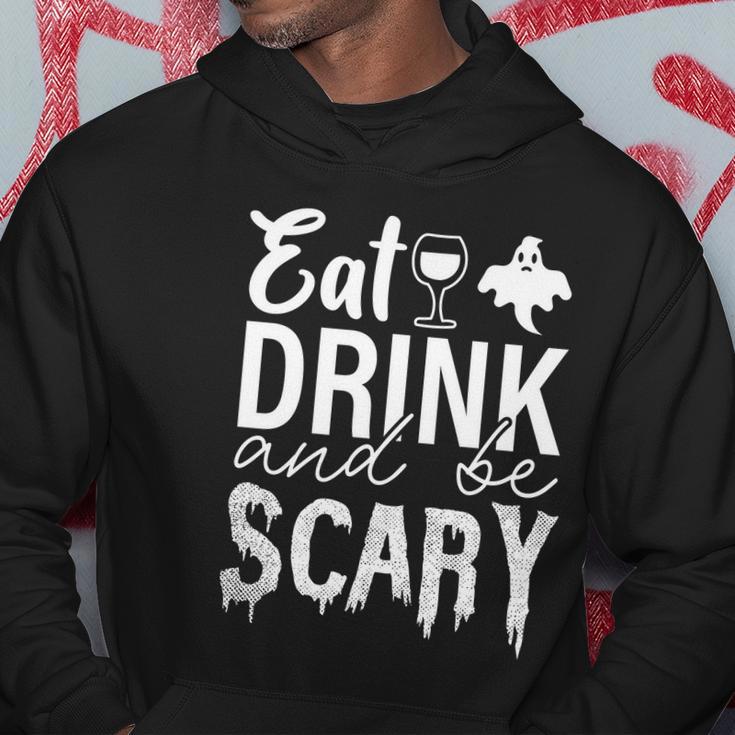 Fat Drink And Be Scary Halloween Quote Hoodie Unique Gifts