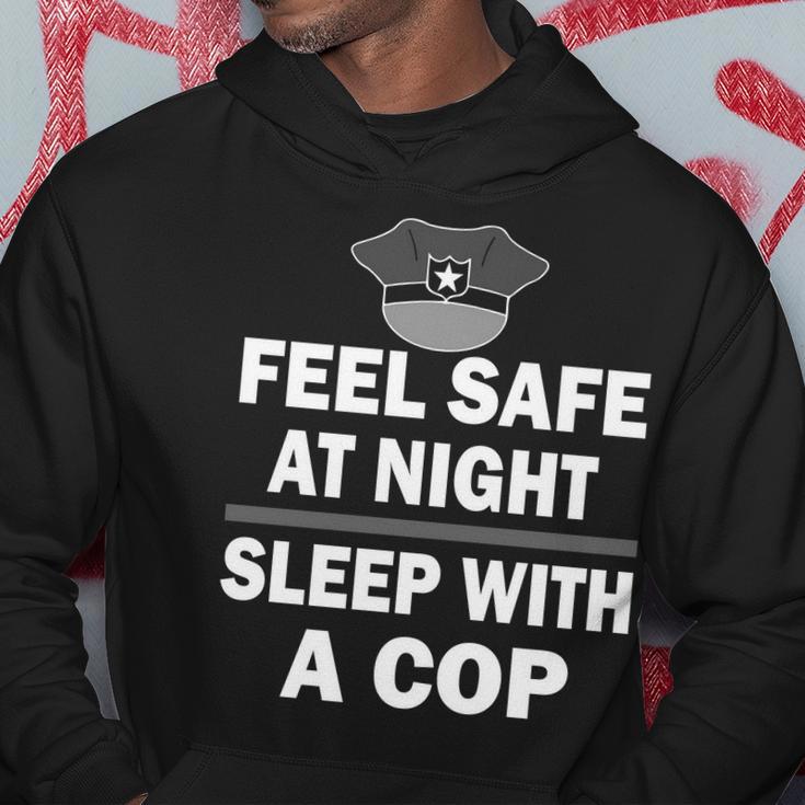 Feel Safe At Night Sleep With A Cop Tshirt Hoodie Unique Gifts