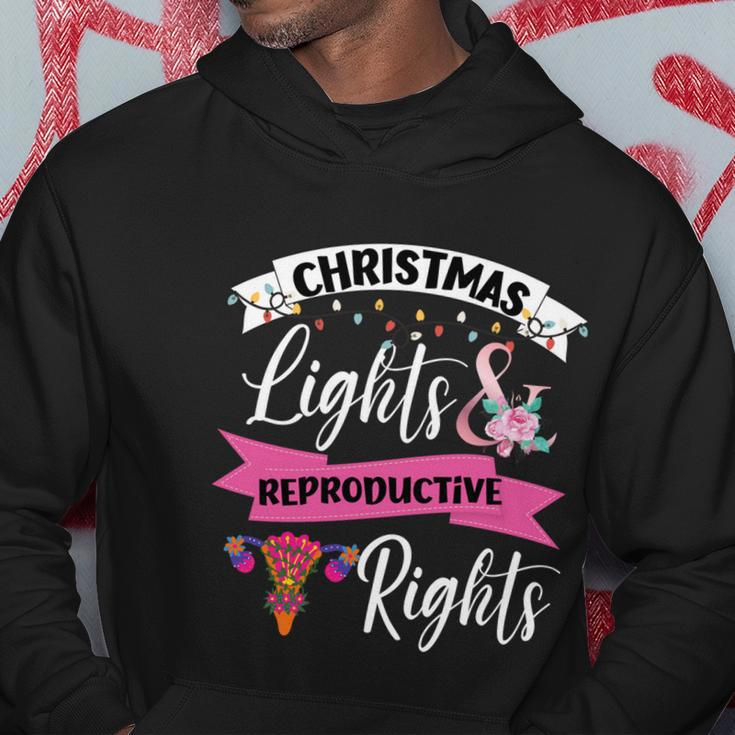 Feminist Christmas Lights And Reproductive Rights Pro Choice Funny Gift Hoodie Unique Gifts