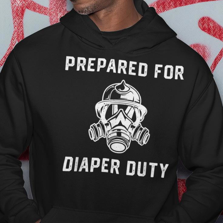 Firefighter Funny Firefighter New Dad Promoted Daddy Humor Fathers Day Hoodie Funny Gifts