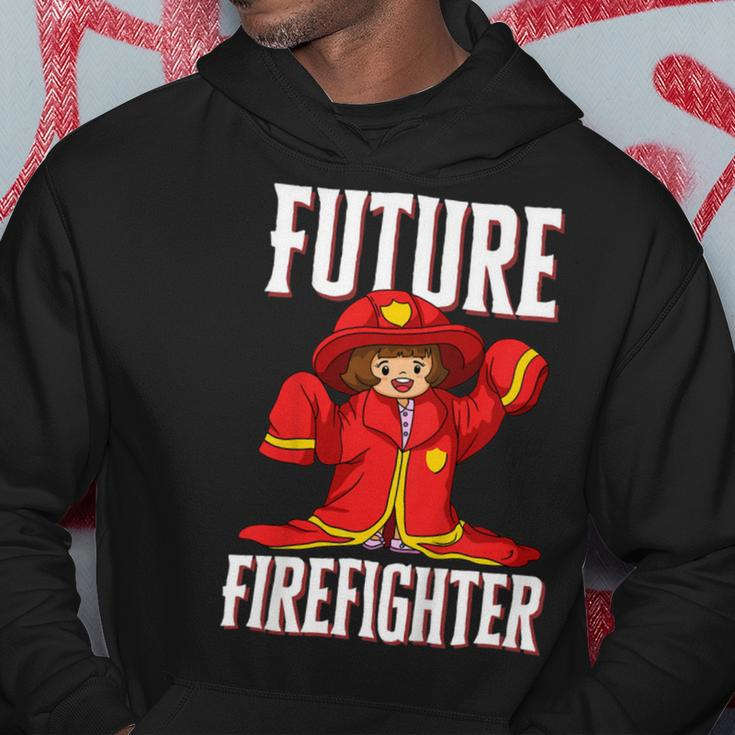 Firefighter Future Firefighter For Young Girls Hoodie Funny Gifts