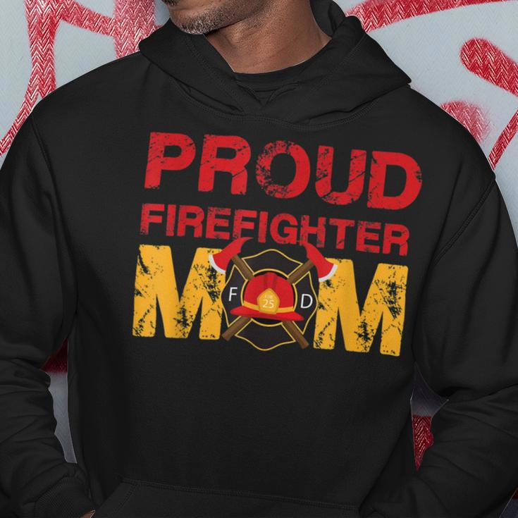 Firefighter Proud Firefighter Mom Fireman Hero Hoodie Funny Gifts
