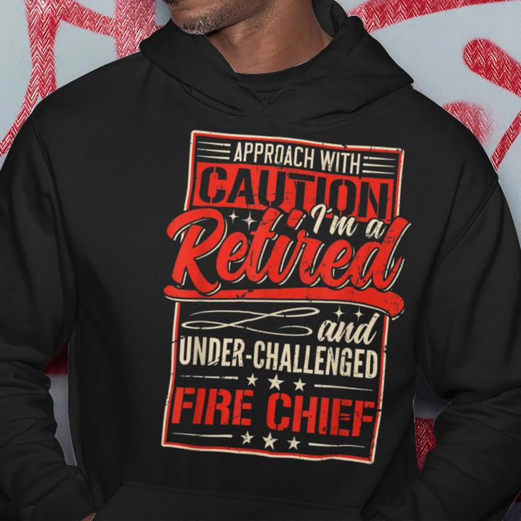 Firefighter Retired Fire Chief Firefighter Retirement 2022 Dad Grandpa V2 Hoodie Funny Gifts