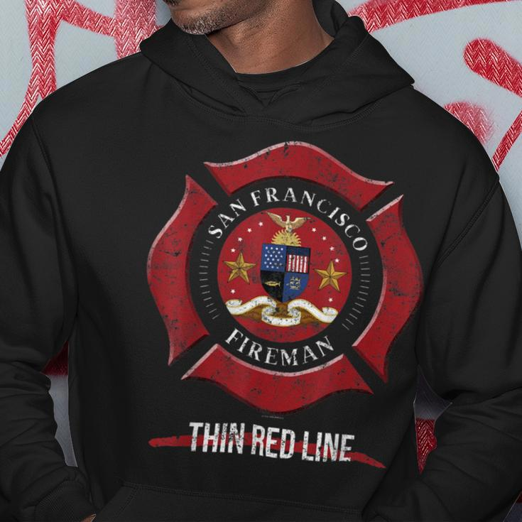 Firefighter San Francisco California San Francisco Firefighter Shi Hoodie Funny Gifts