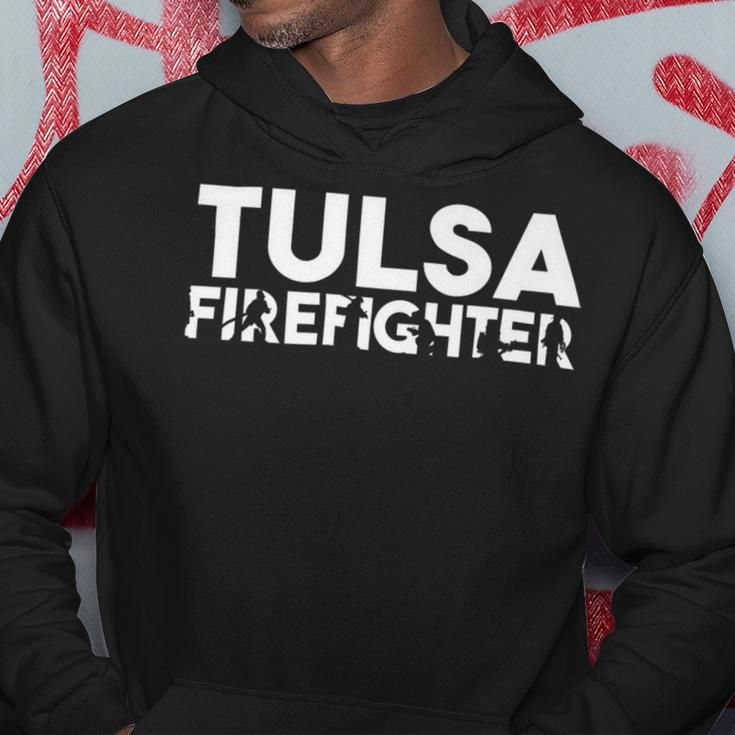 Firefighter Tulsa Firefighter Dad Proud Firefighter Fathers Day V3 Hoodie Funny Gifts