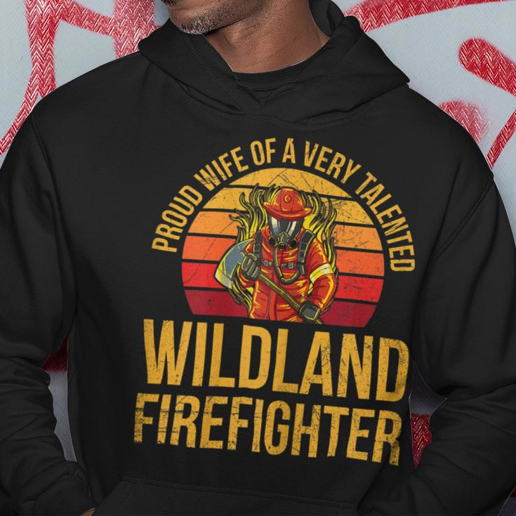 Firefighter Wildland Firefighting Design For A Wife Of A Firefighter Hoodie Funny Gifts