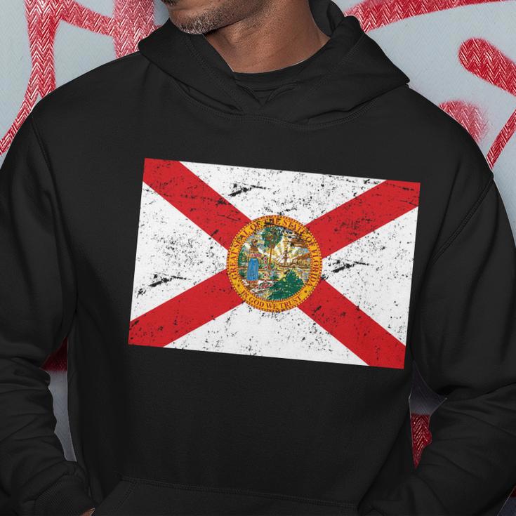 Florida Flag Distressed Vintage Hoodie Unique Gifts