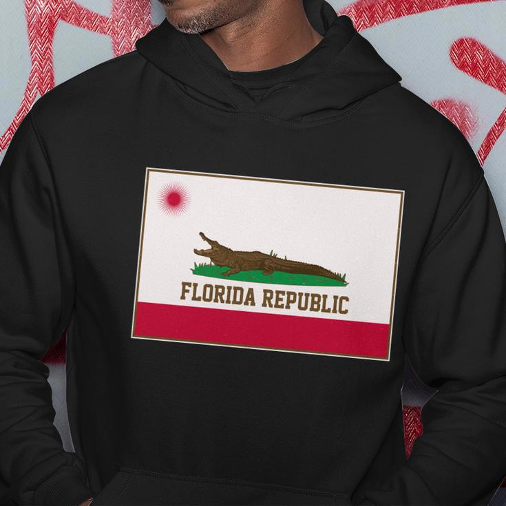 Florida Republic Vintage Alligator Flag Hoodie Unique Gifts