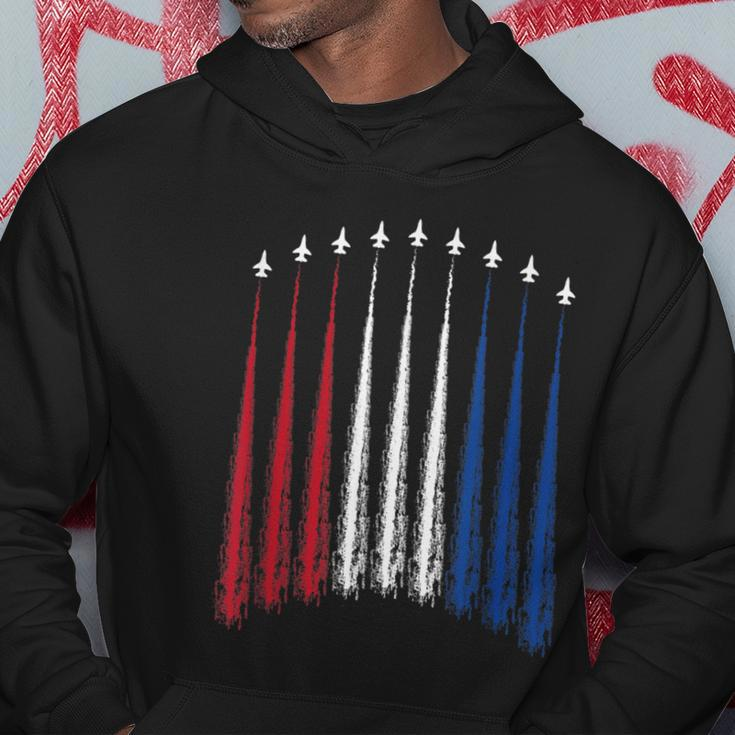 Fourth Of July Fighter Jets Red White Blue 4Th American Flag Hoodie Unique Gifts