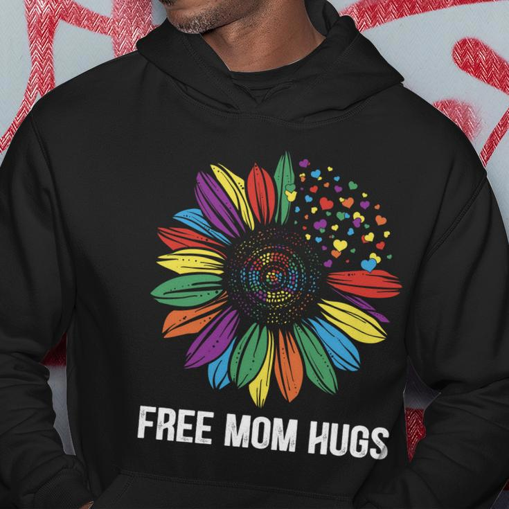 Free Mom Hugs Daisy Lgbt Pride Month Hoodie Unique Gifts
