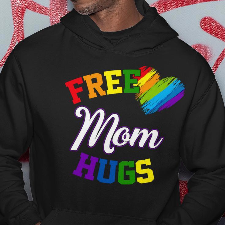 Free Mom Hugs Lgbt Gay Pride Heart Hoodie Unique Gifts