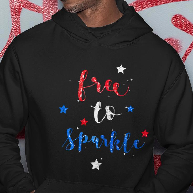 Free To Sparkle Funny Girl Shirt Women 4Th Of July Sparklers Hoodie Unique Gifts