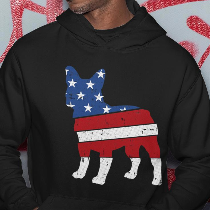 French Bulldog 4Th Of July Cute Frenchie American Flag Dog Hoodie Unique Gifts