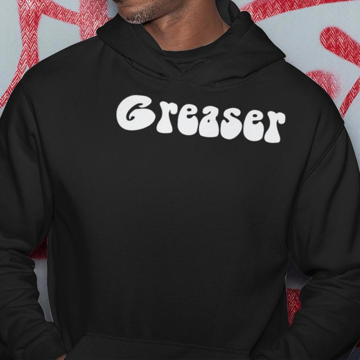Fun Retro 1950&8217S Vintage Greaser White Text Gift Hoodie Unique Gifts