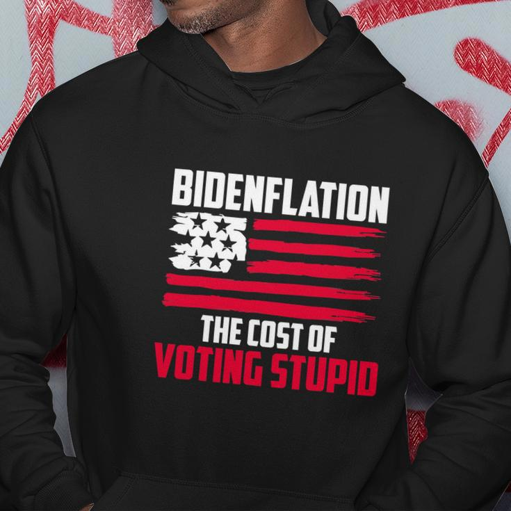 Funny Bidenflation The Cost Of Voting Stupid Anti Biden Hoodie Unique Gifts